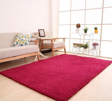 Fluffy Velvet Area Rug – Soft Non-Slip Carpet for Living Room, Bedroom & Kitchen