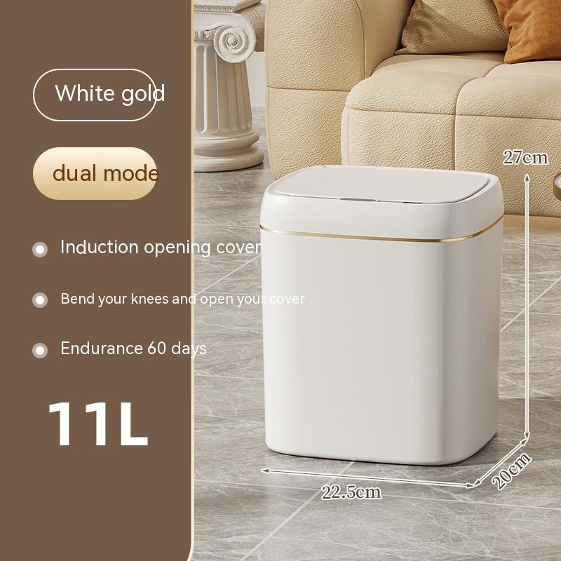 Smart Induction Trash Can with Lid – Automatic Sensor Bin for Kitchen, Bedroom, Living Room & Car