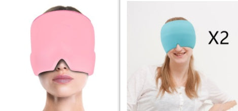 Ice Headache Relief Gel Eye Mask – Cold Therapy for Migraine & Puffy Eyes