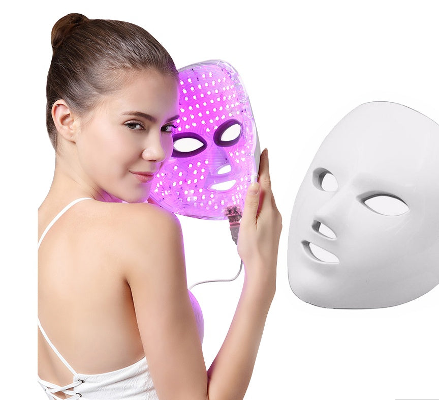 7-Color LED Facial Mask – Skin Rejuvenation & Anti-Aging Light Therapy