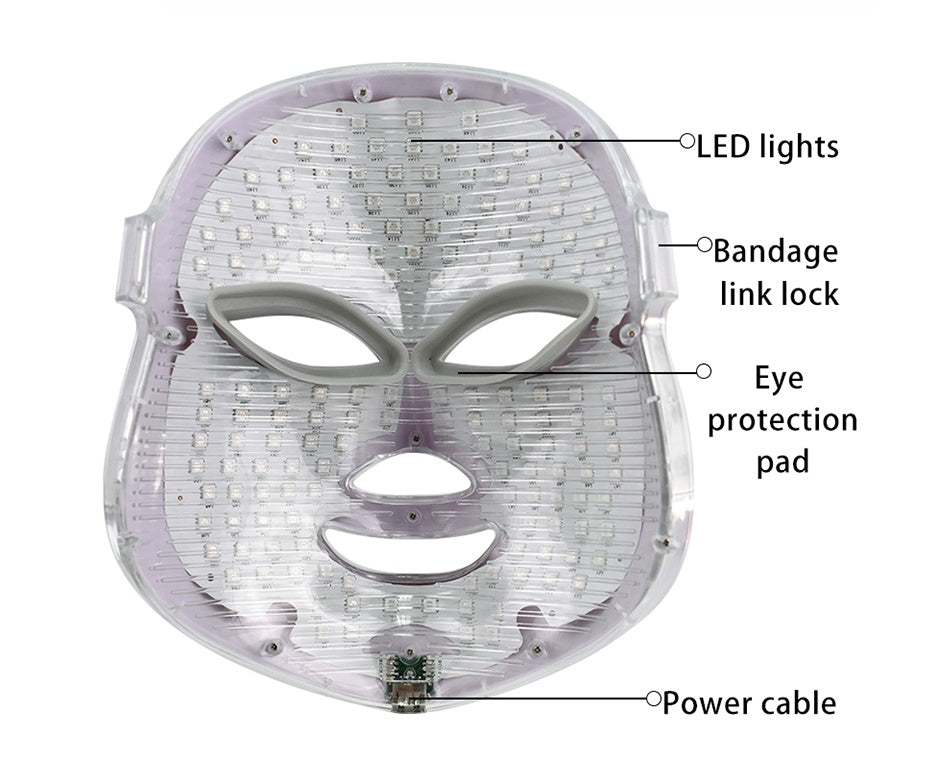 7-Color LED Facial Mask – Skin Rejuvenation & Anti-Aging Light Therapy