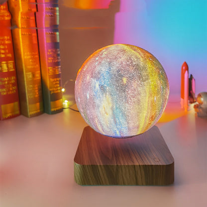 Magnetic Levitation Galaxy Moon Lamp – Floating Decorative Light