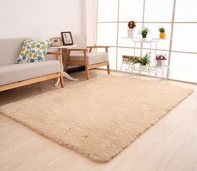 Fluffy Velvet Area Rug – Soft Non-Slip Carpet for Living Room, Bedroom & Kitchen