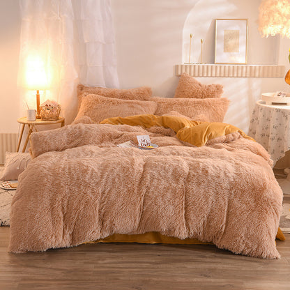Luxury Fluffy Fleece Duvet Cover Set – Ultra Soft Winter Bedding for Queen & King Beds