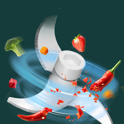 Mini Electric Garlic Chopper – USB Rechargeable Food Cutter & Grinder