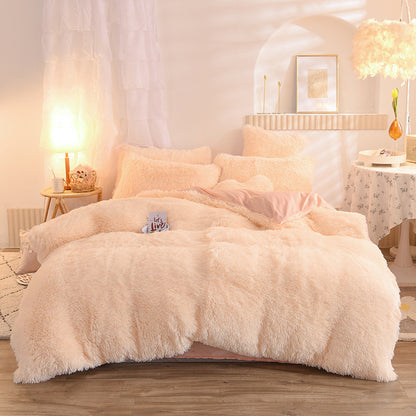 Luxury Fluffy Fleece Duvet Cover Set – Ultra Soft Winter Bedding for Queen & King Beds