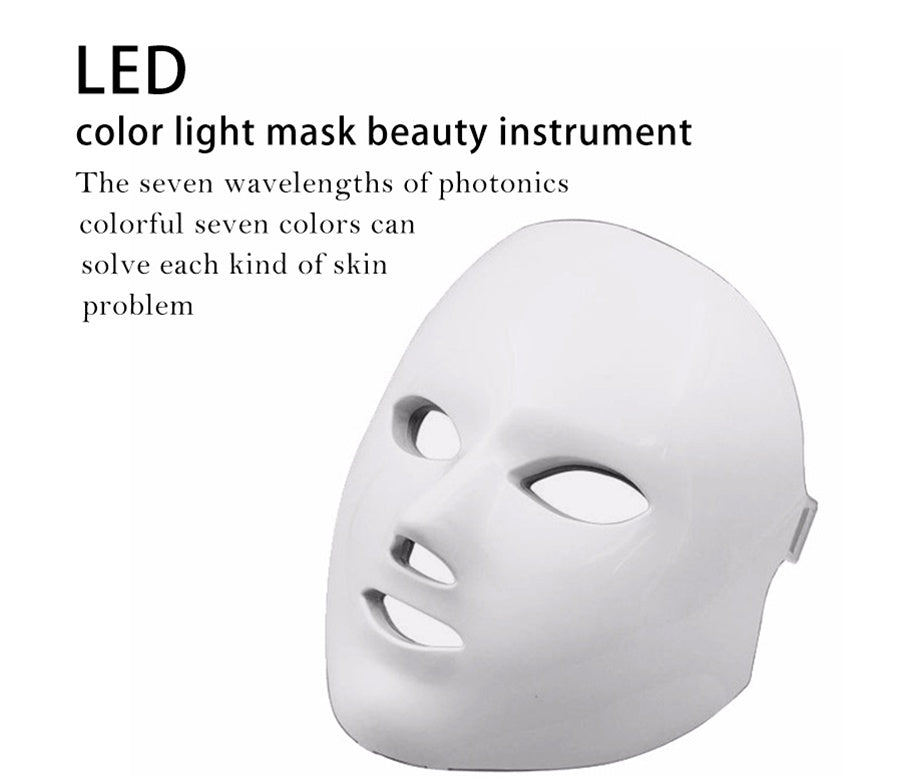 7-Color LED Facial Mask – Skin Rejuvenation & Anti-Aging Light Therapy