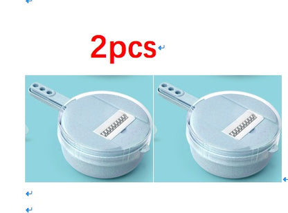 8-in-1 Mandoline Vegetable Slicer – Grater, Peeler & Cutter with Strainer