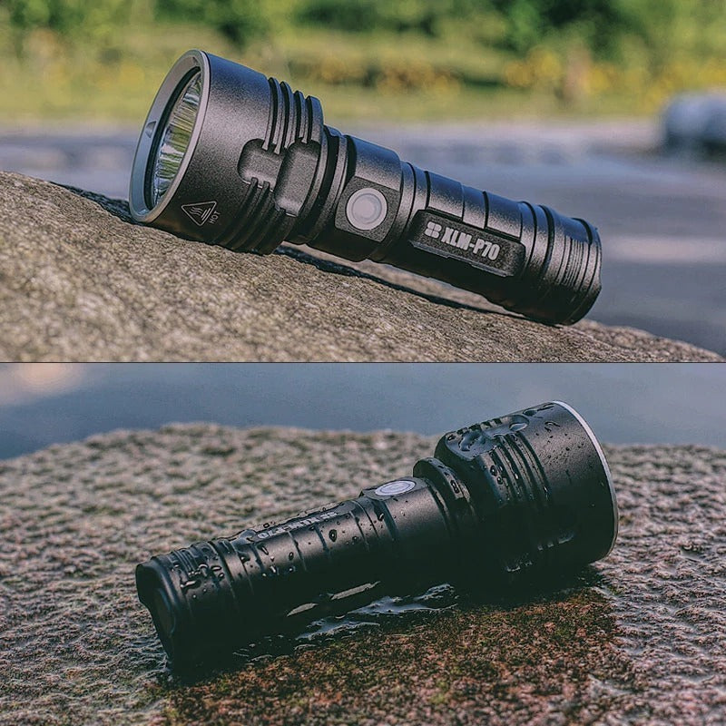 Rechargeable Super Bright LED Flashlight – Zoomable Outdoor Torch