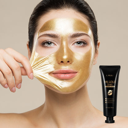 Gold Foil Snail Tear-Off Face Mask – 50g Hydrating & Brightening Skincare