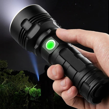 Rechargeable Super Bright LED Flashlight – Zoomable Outdoor Torch