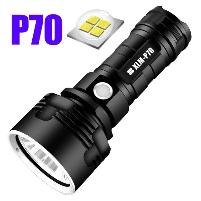 Rechargeable Super Bright LED Flashlight – Zoomable Outdoor Torch