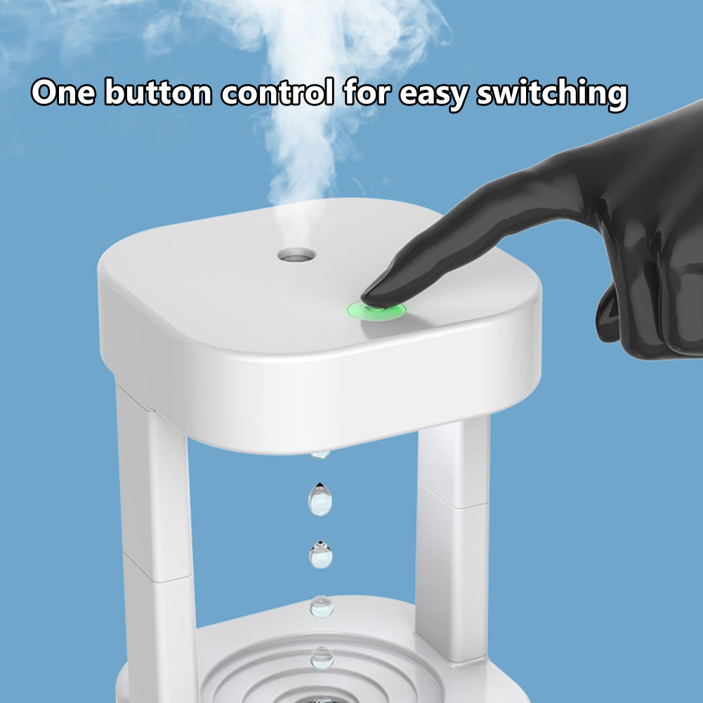 Anti-Gravity Humidifier – 580ML USB Mist Maker for Home & Office