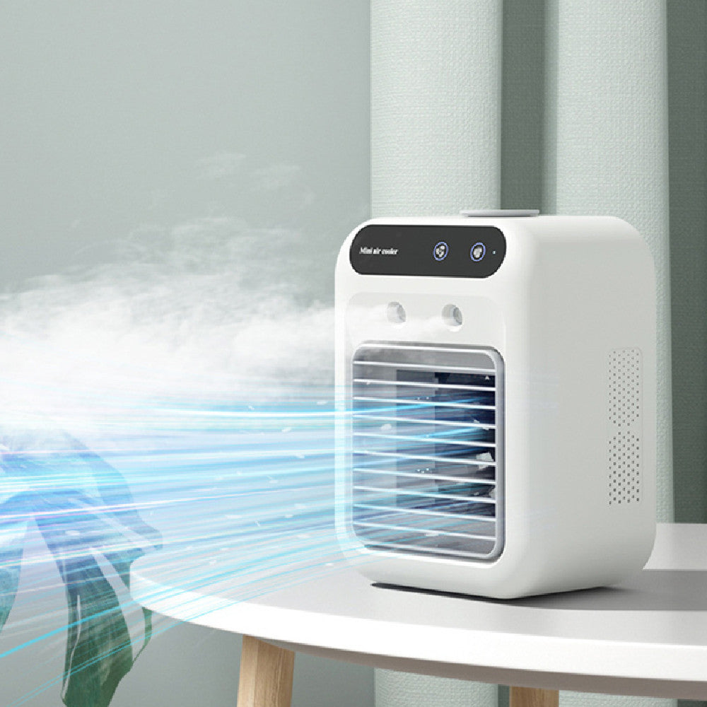 Portable Air Cooler Fan – USB Mini Air Conditioner with Ice & Aroma Support