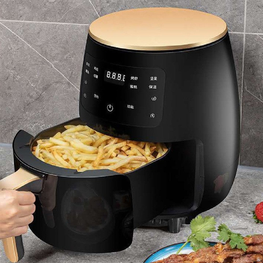 Smart Touch Air Fryer – 1400W Stainless Steel Electric Fryer with Auto Power-Off