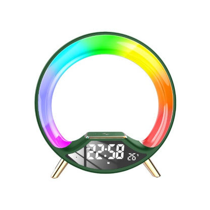 3-in-1 Wireless Charging Lamp – Bluetooth Speaker, Night Light & Alarm Clock