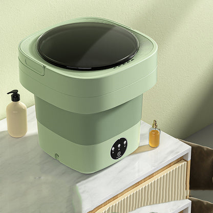Mini Foldable Washing Machine – Portable Washer with Spin Basket & 3 Wash Modes