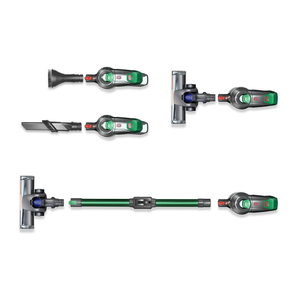 Handheld Wireless Vacuum Cleaner – Foldable Tube, 2-Speed Suction, LED Light