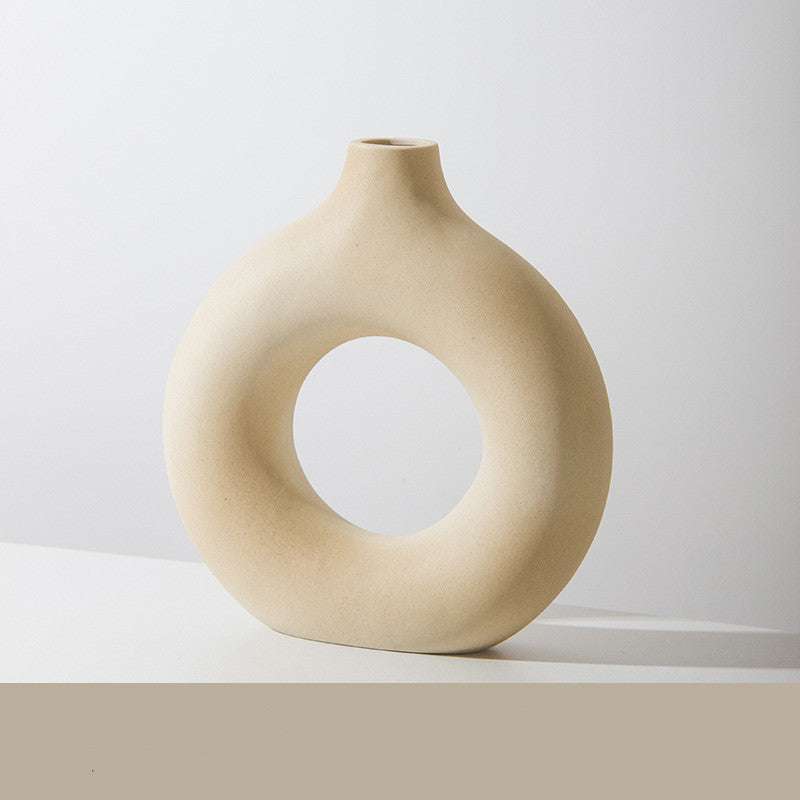 Modern Biscuit Vase – Frosted Unglazed Porcelain Decor