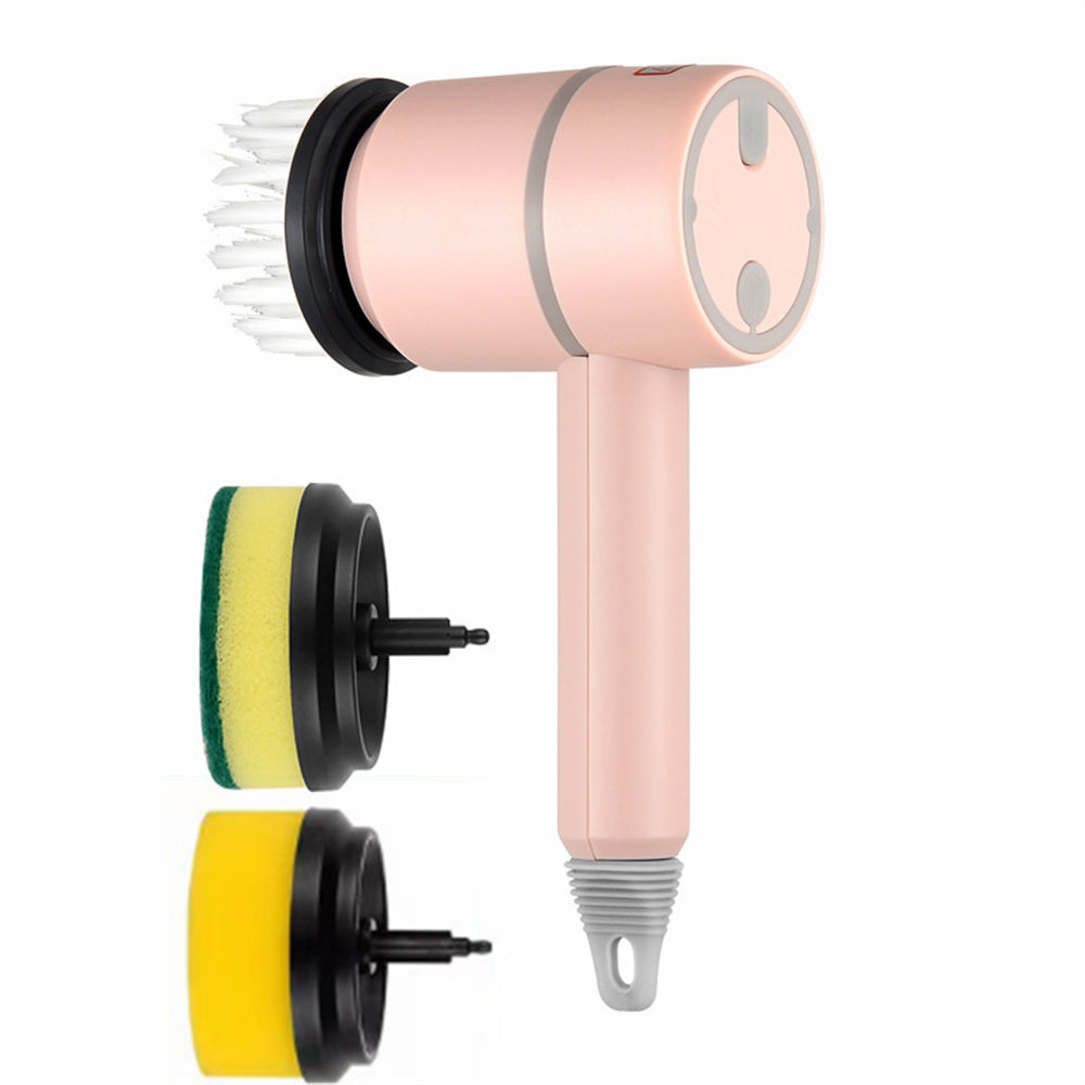 Electric Cleaning Brush – USB Rechargeable, 3-Speed, Multiple Brush Heads