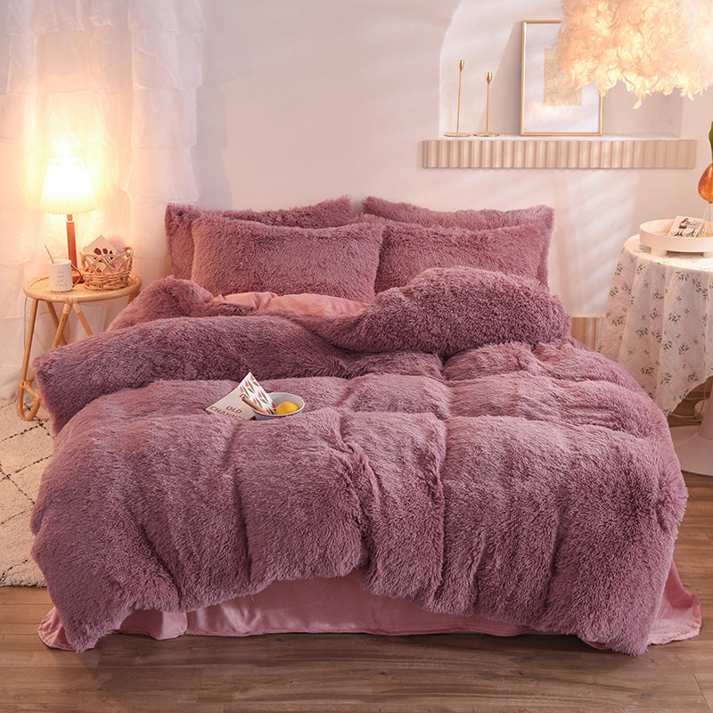 Luxury Fluffy Fleece Duvet Cover Set – Ultra Soft Winter Bedding for Queen & King Beds