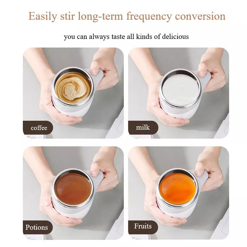 Automatic Magnetic Stirring Mug – Rechargeable Self-Mixing Coffee Cup
