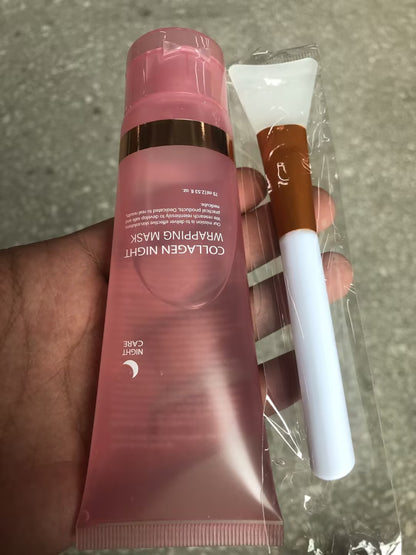 Collagen Night Wrapping Mask – Firming & Hydrating Peel-Off Skincare Treatment