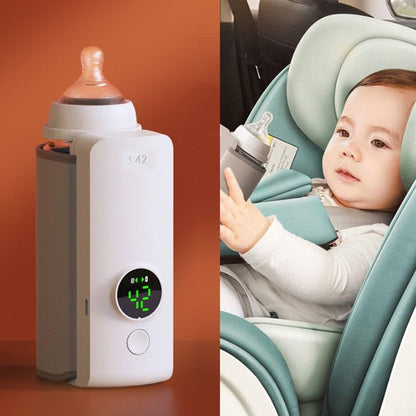 Portable USB Baby Bottle Warmer – Constant Temperature, Wireless & Rechargeable