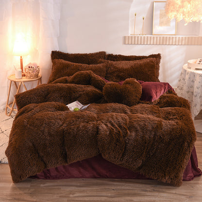 Luxury Fluffy Fleece Duvet Cover Set – Ultra Soft Winter Bedding for Queen & King Beds