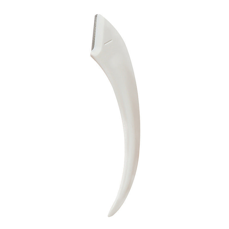Curved Eyebrow Trimming Knife with Comb