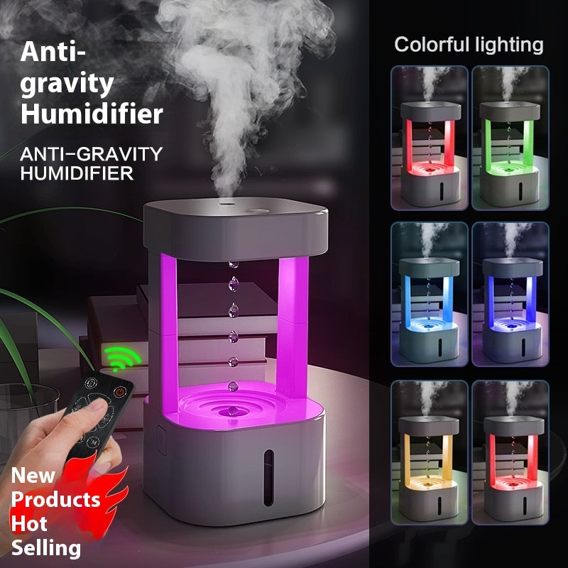 Anti-Gravity Humidifier – 580ML USB Mist Maker for Home & Office