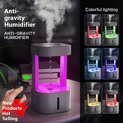Anti-Gravity Humidifier – 580ML USB Mist Maker for Home & Office