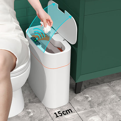 Smart Induction Trash Can with Lid – Automatic Sensor Bin for Kitchen, Bedroom, Living Room & Car