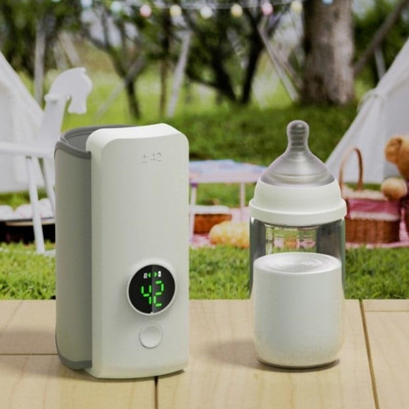 Portable USB Baby Bottle Warmer – Constant Temperature, Wireless & Rechargeable