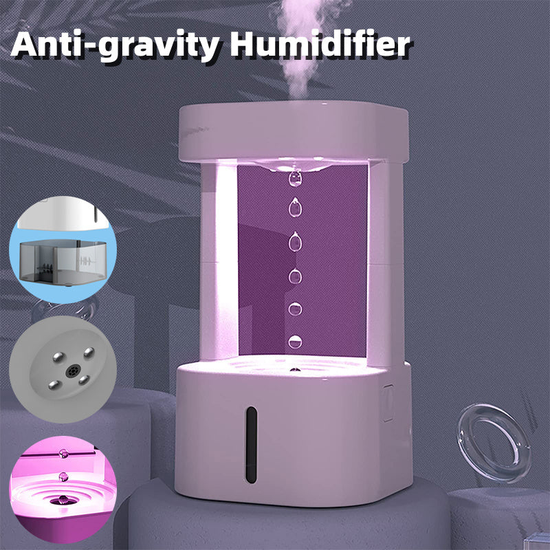 Anti-Gravity Humidifier – 580ML USB Mist Maker for Home & Office