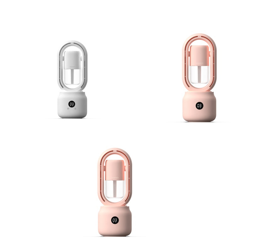 Portable Bladeless Mist Fan – USB Rechargeable Air Cooler