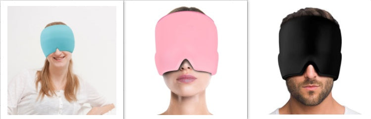 Ice Headache Relief Gel Eye Mask – Cold Therapy for Migraine & Puffy Eyes