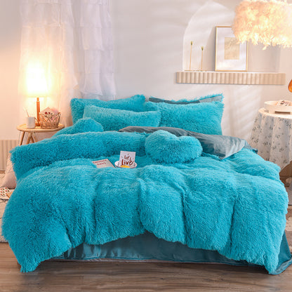 Luxury Fluffy Fleece Duvet Cover Set – Ultra Soft Winter Bedding for Queen & King Beds
