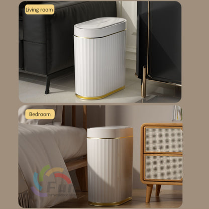 Smart Induction Trash Can with Lid – Automatic Sensor Bin for Kitchen, Bedroom, Living Room & Car