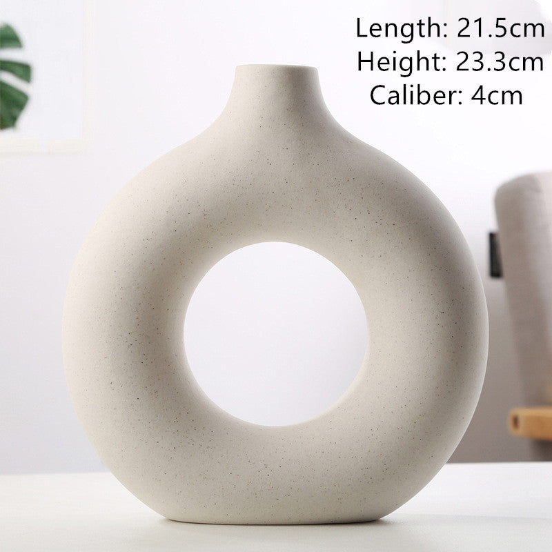 Modern Biscuit Vase – Frosted Unglazed Porcelain Decor
