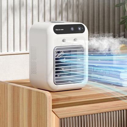 Portable Air Cooler Fan – USB Mini Air Conditioner with Ice & Aroma Support