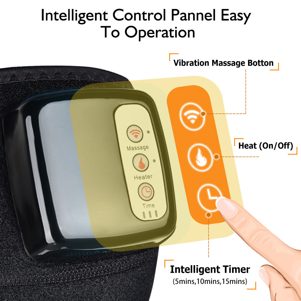 Infrared Knee & Joint Heating Massager – Vibration Therapy Wrap for Pain Relief