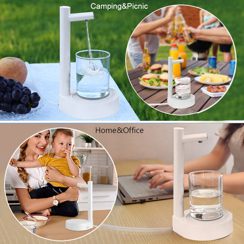 Electric Water Dispenser – USB Rechargeable Desk Pump for Gallon Bottles