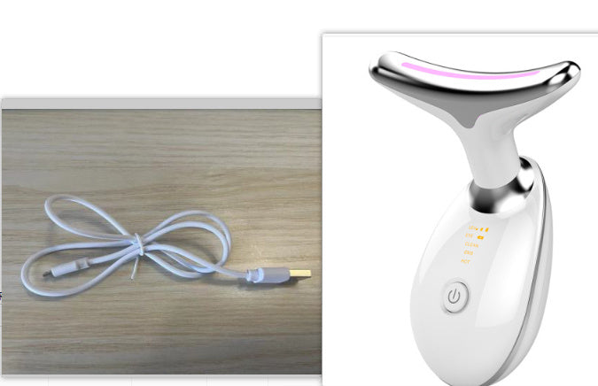 EMS Neck Tightening Massager – LED Therapy & Microcurrent Wrinkle Remover