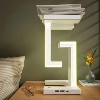Magnetic Suspension Table Lamp – Wireless Charging LED Night Light for Bedroom & Office