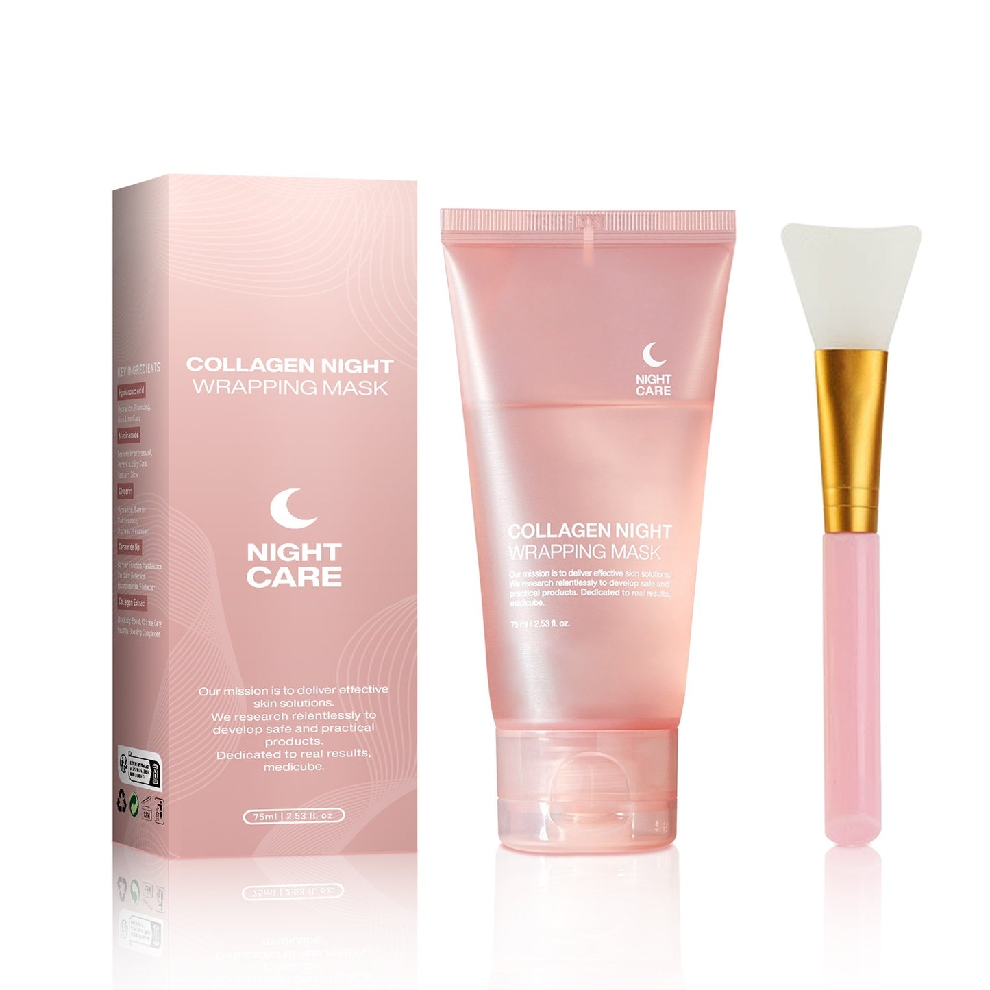Collagen Night Wrapping Mask – Firming & Hydrating Peel-Off Skincare Treatment