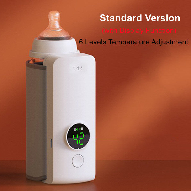 Portable USB Baby Bottle Warmer – Constant Temperature, Wireless & Rechargeable