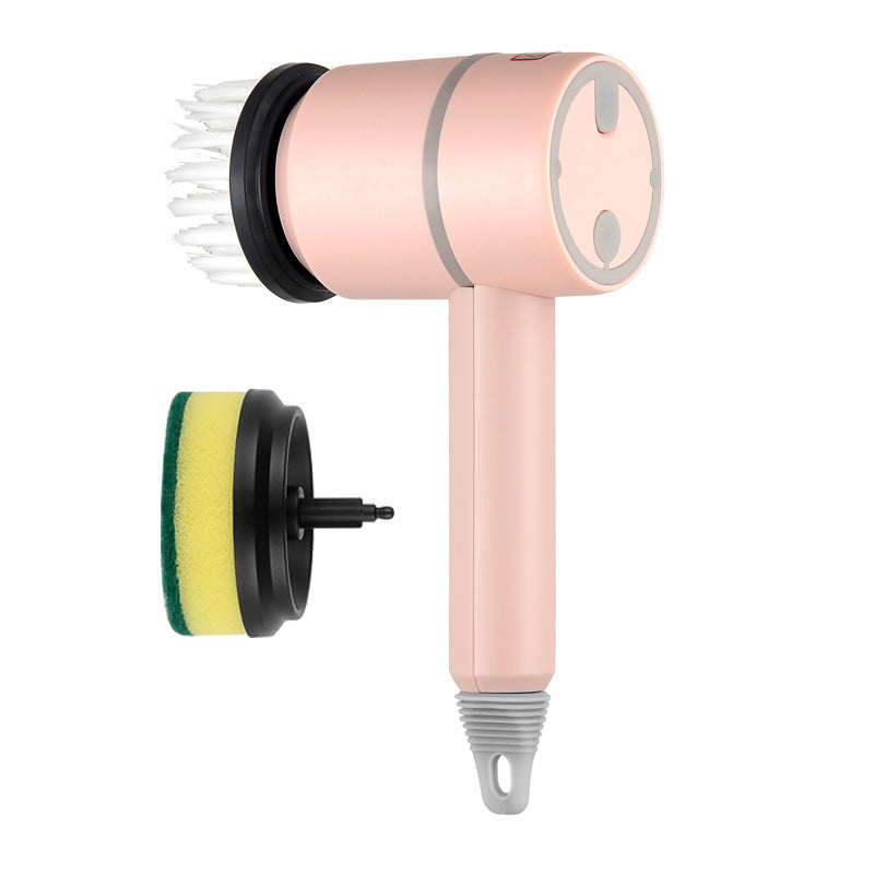 Electric Cleaning Brush – USB Rechargeable, 3-Speed, Multiple Brush Heads