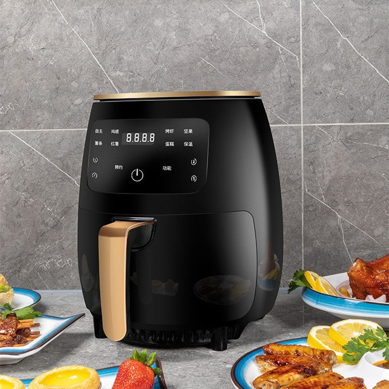 Smart Touch Air Fryer – 1400W Stainless Steel Electric Fryer with Auto Power-Off